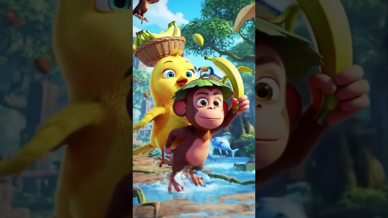 Tiny Chick Rides a Monkey?! Epic Jungle Adventure You Have to See! #CutenessOverload #aramsamsam