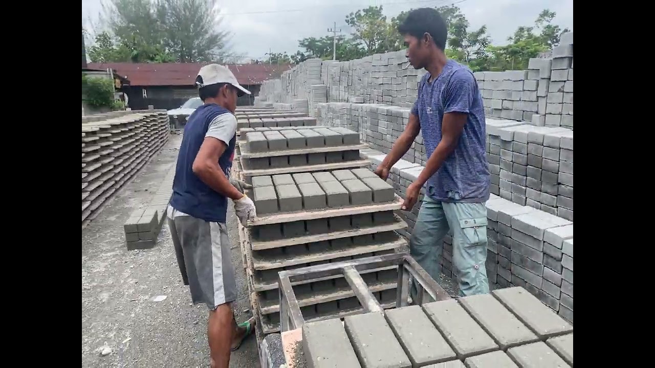 Proses percetakan conblok K-300