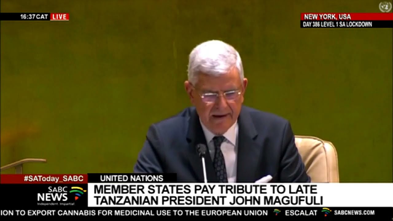 United Nations pays tribute to the late President of Tanzania John Magufuli