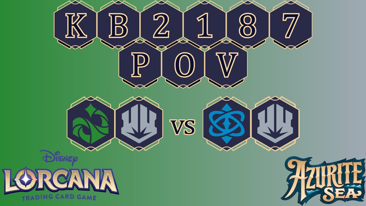 Lorcana POV Azurite Sea 2024.12.02 Rd 3 Emerald/Steel Discard Control vs Sapphire/Steel Ramp