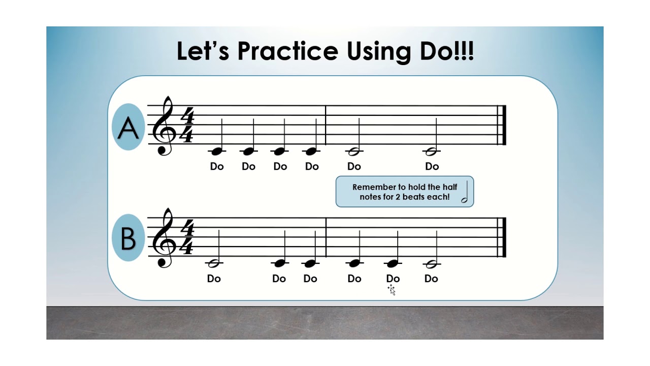 Sight Singing Practice Do-Re-Mi