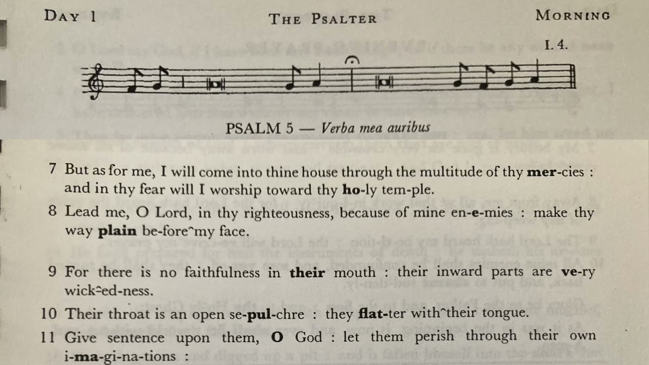 Psalm 5, Verba Mea Auribus, Tone 1.4