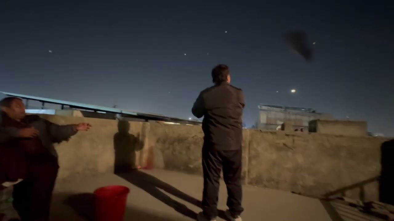 Sanda Kite Flying At Saturday Night On Lahore Basant 07-02-2026 Part 3