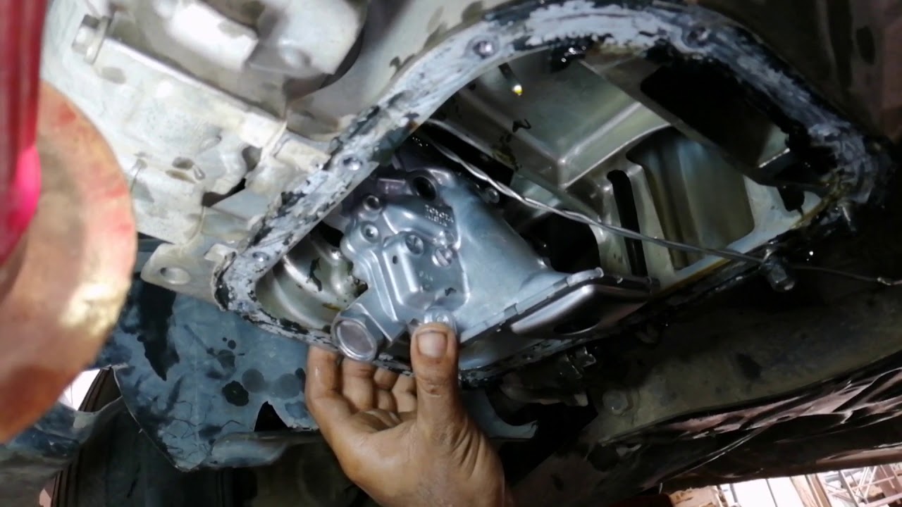 replacment of oil pump in corolla 2015