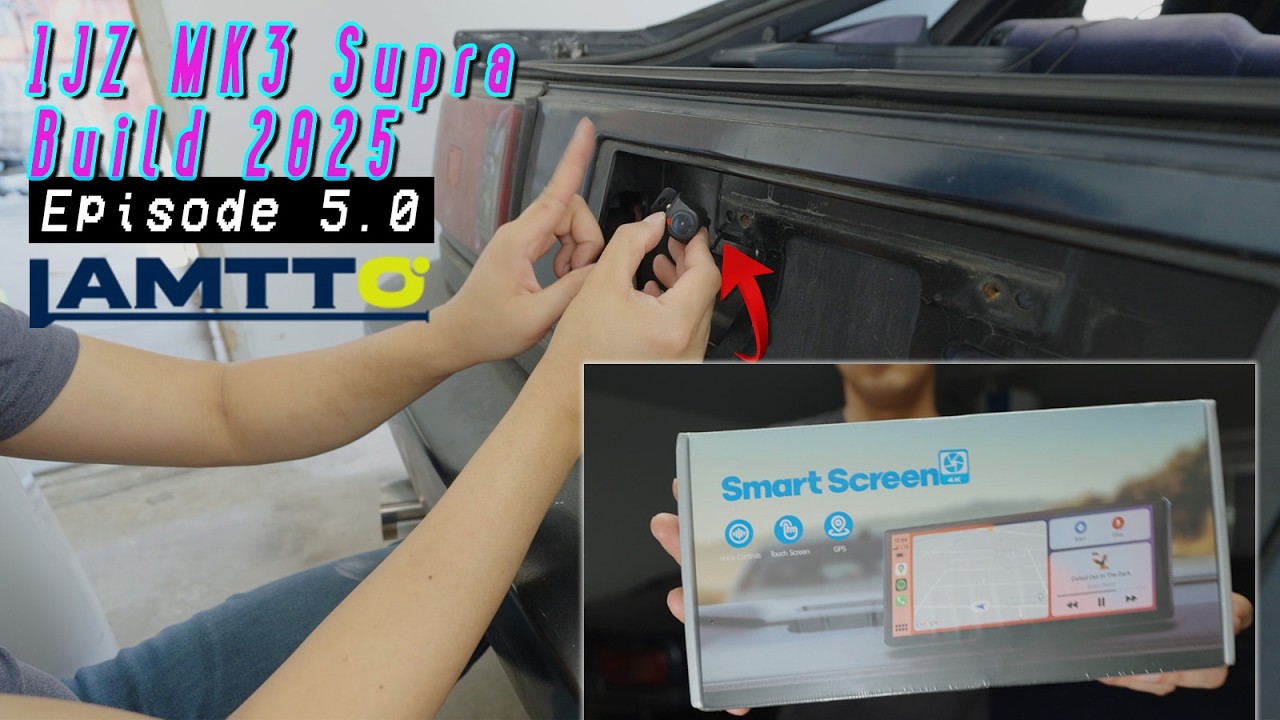 Installing Lamtto 9.26-inch Portable Android Auto & Backup Camera on MK3 Supra - Build Ep 5