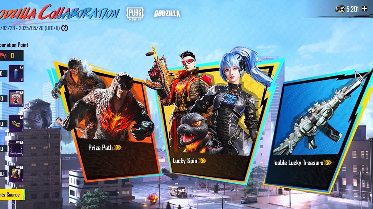 😱$5,200UC GODZILLA COLLABORATION OPENING🤯|🎁2x PRIZE PATH GIVEAWAYS🎁|🔥PUBG MOBILE🔥