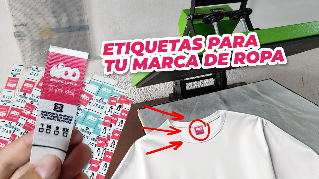 Como Hacer Etiquetas Para Ropa Sublimadas - Etiquetas de Satín Fáciles Tutorial Paso a Paso