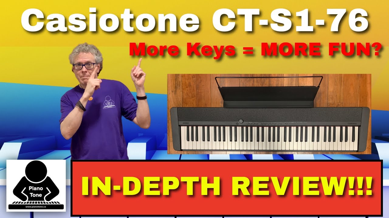 Легкая фортепианная клавиатура: 76 клавиш Casiotone CT-S1