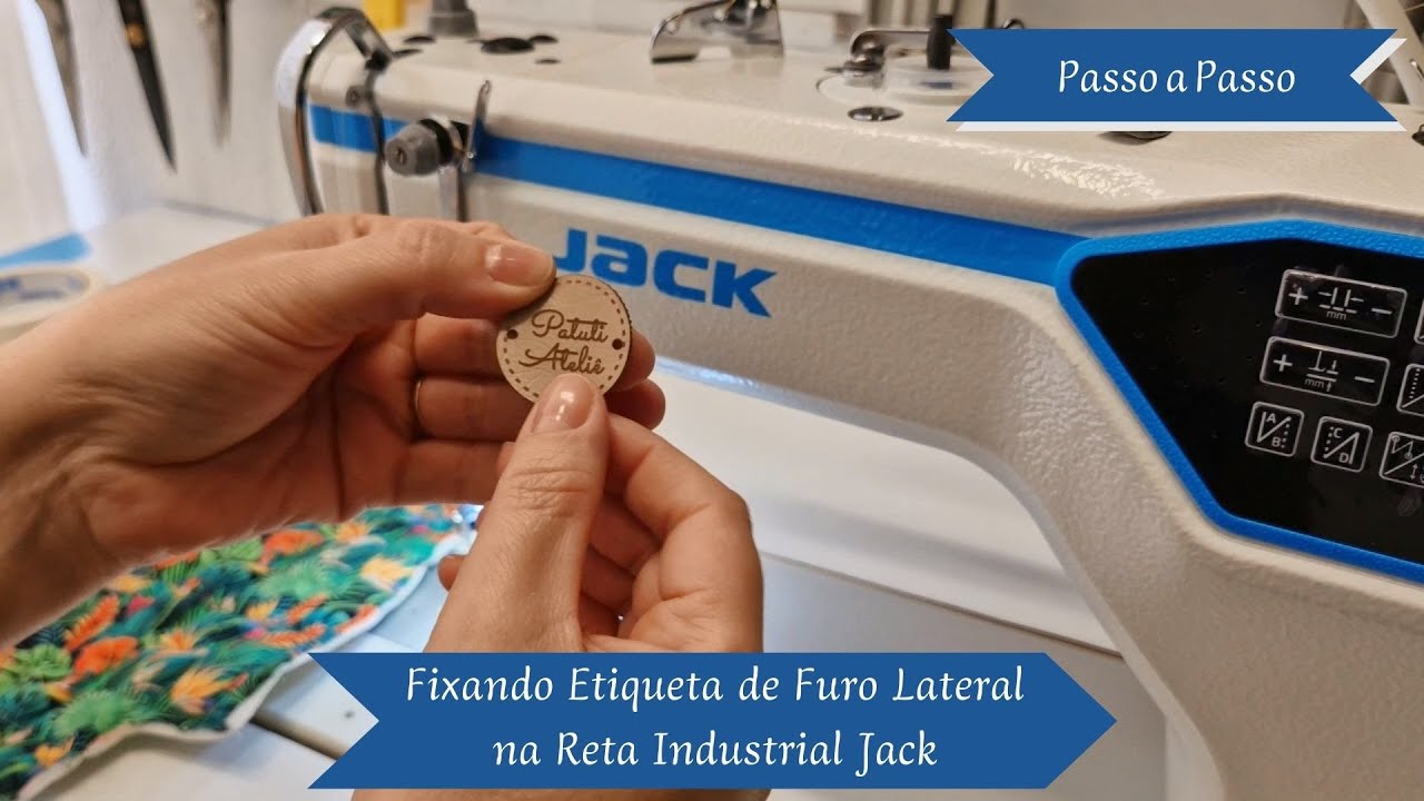 COMO FIXAR ETIQUETA NA MÁQUINA | Jack A4F | Reta Industrial | PASSO A PASSO - @PatiPatuti
