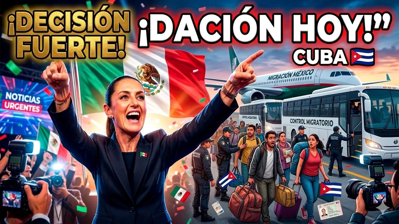 SHEINBAUM INICIA DEPORTACIÓN de cubanos que exigían derechos: ¡Una decisión impactante hoy!