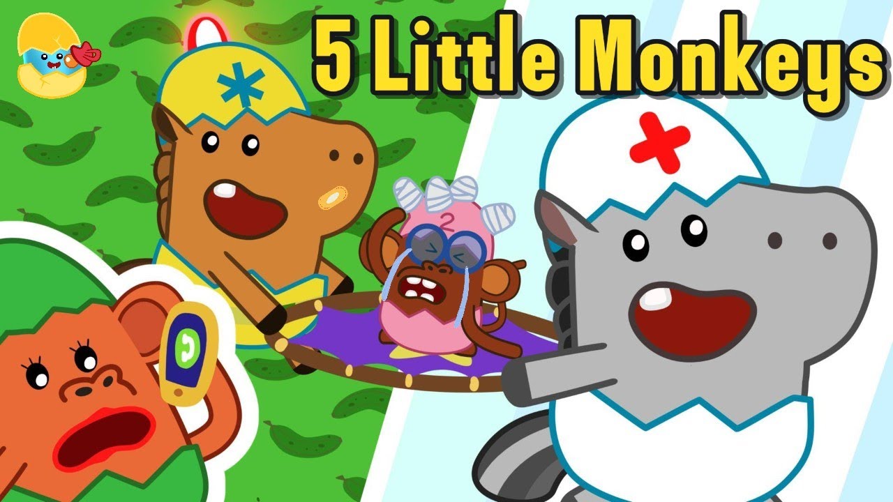 Five Little Monkeys | 🩺Mama Called the Doctor | Sing Along for Kids