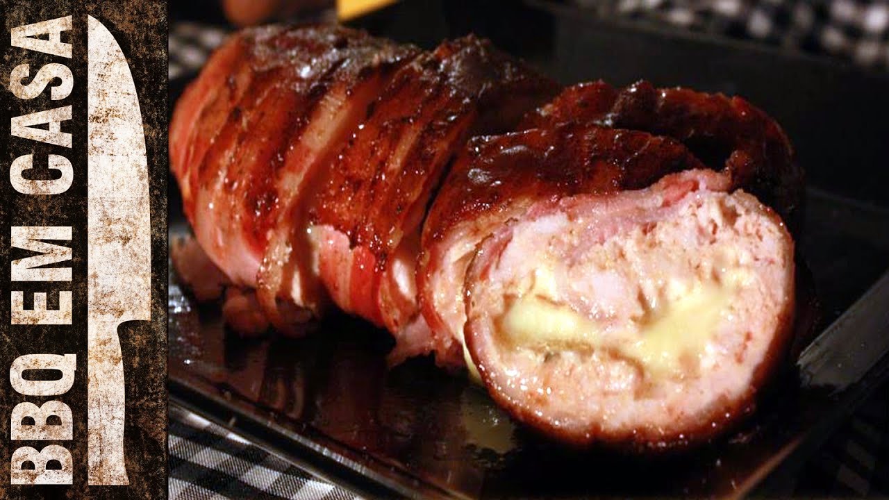 RECEITA DE EXPLOSÃO DE BACON - (BACON EXPLOSION) - CHURRASCO