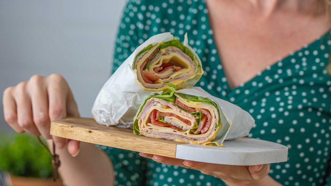 Cómo hacer WRAP DE JAMÓN Y QUESO 🌯 versión keto, sin harina!