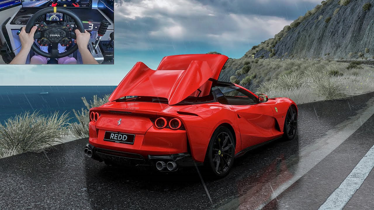 Ferrari 812 GTS with Gintani F1 Exhaust System - Assetto Corsa | Moza R9 + VR