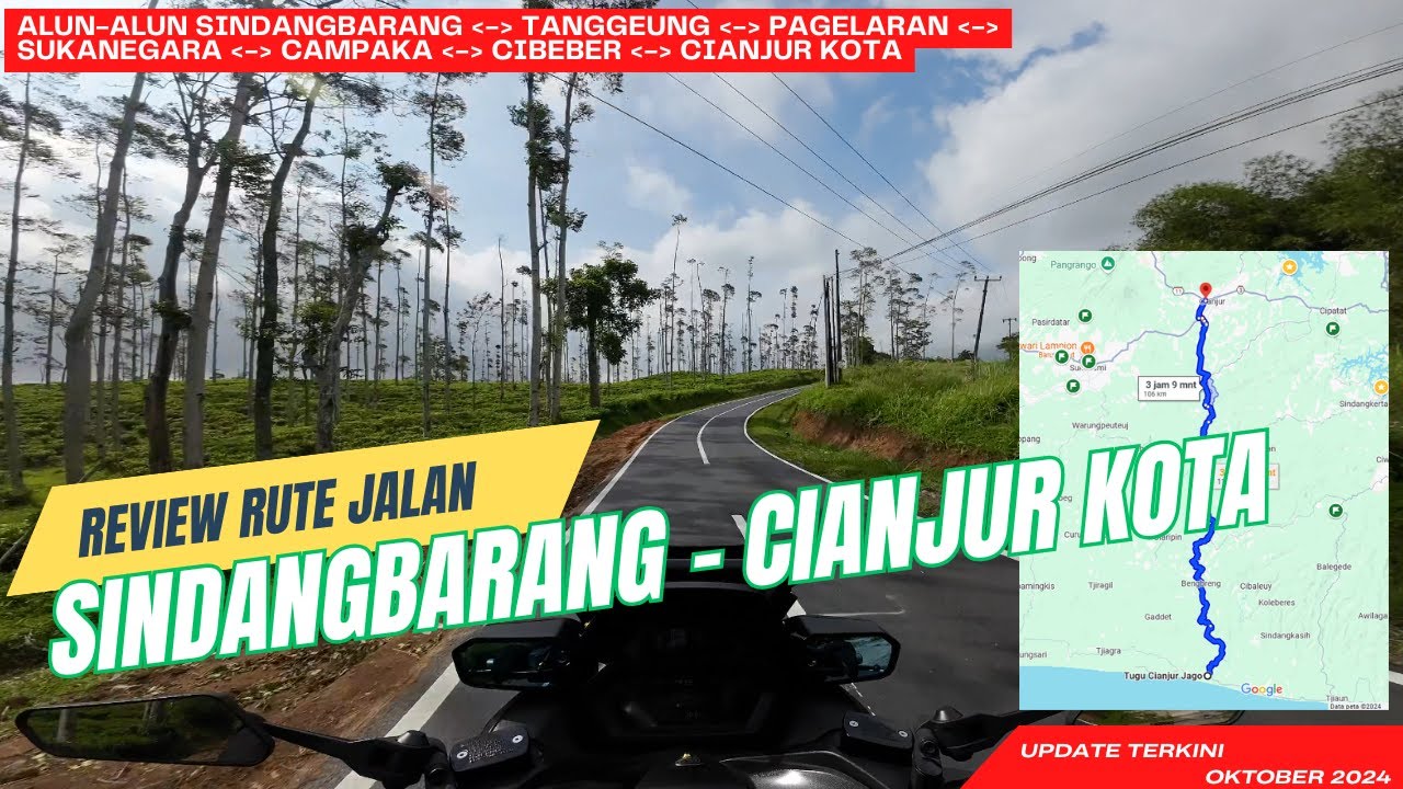 Jalur Dari Sindangbarang Menuju Kota Cianjur | MotoVlog | Review Rute Jalan