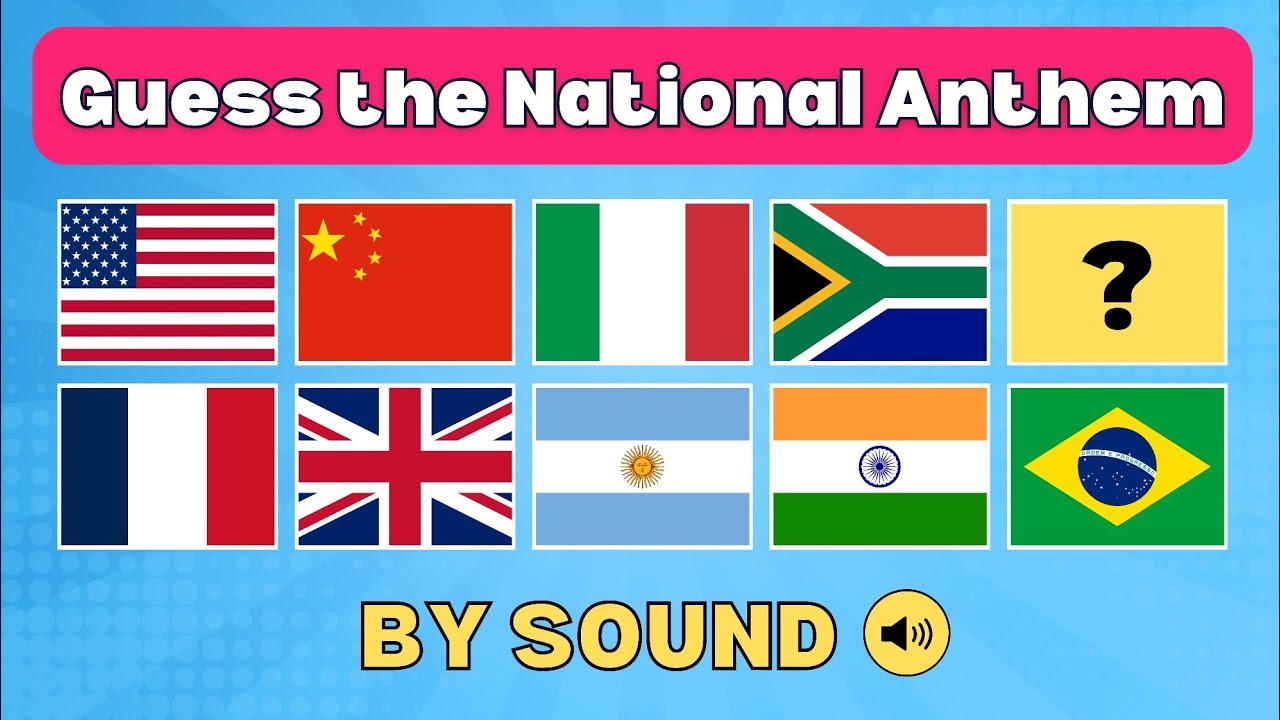 Guess The Country by The National Anthem Quiz