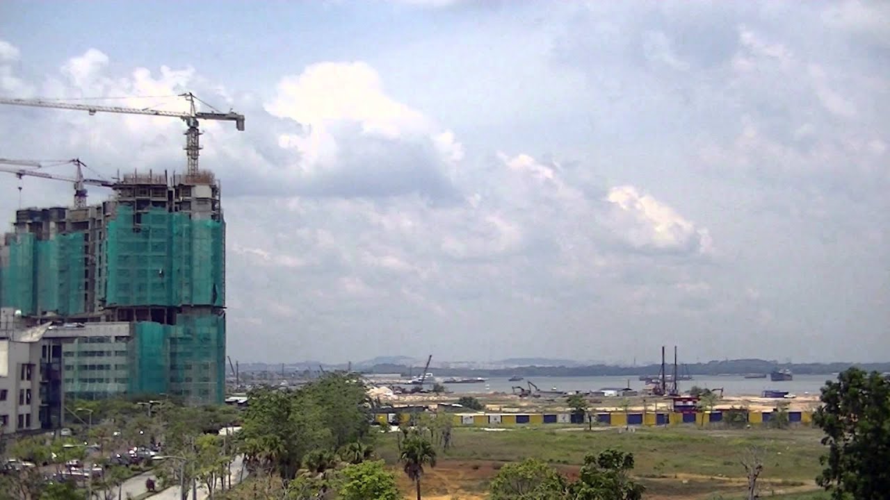 Danga Bay, Johor Bahru, time lapse of waterfront development