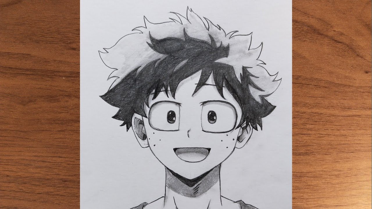 Easy Anime Drawing || How to Draw Izuku Midoriya Easy Step by Step || My Hero Academia Drawing