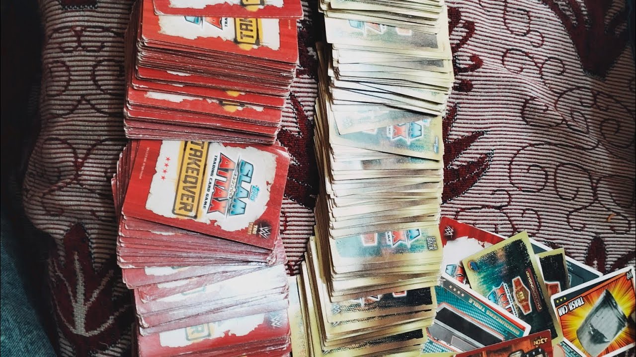 WWE SLAM ATTAX CARD COLLECTION OLD CARDS SLAM ATTAX CARD COLLECTION