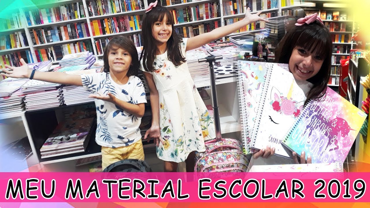 Material Escolar 2019 - Trollagem e Comprinhas com Sarinha e Vini