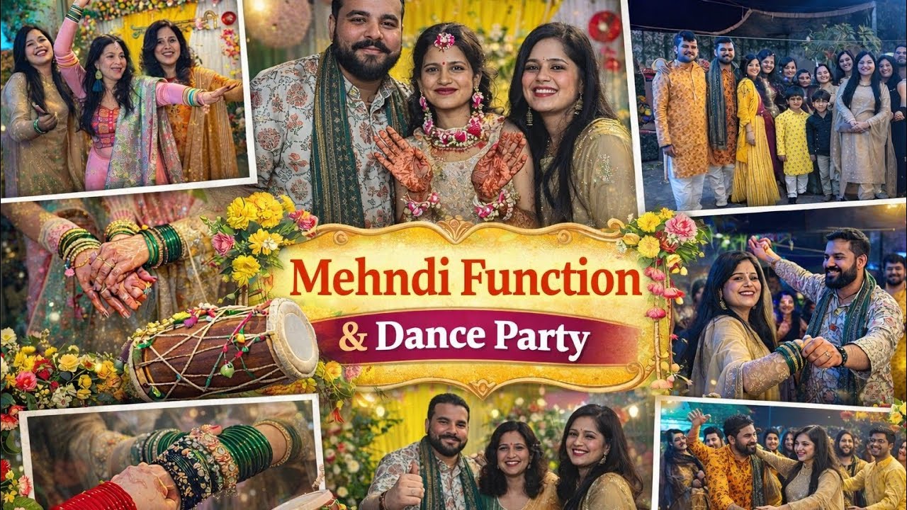 Mehndi Ceremony Vlog 💚 | Dance, Dhol & Unlimited Fun With Family 😍
