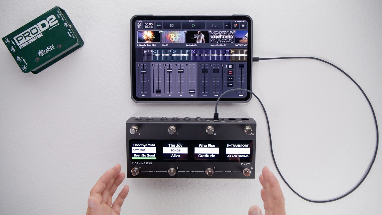 Педальное управление MIDI-воспроизведением MultiTracks &mdash; держите руки на гитаре!