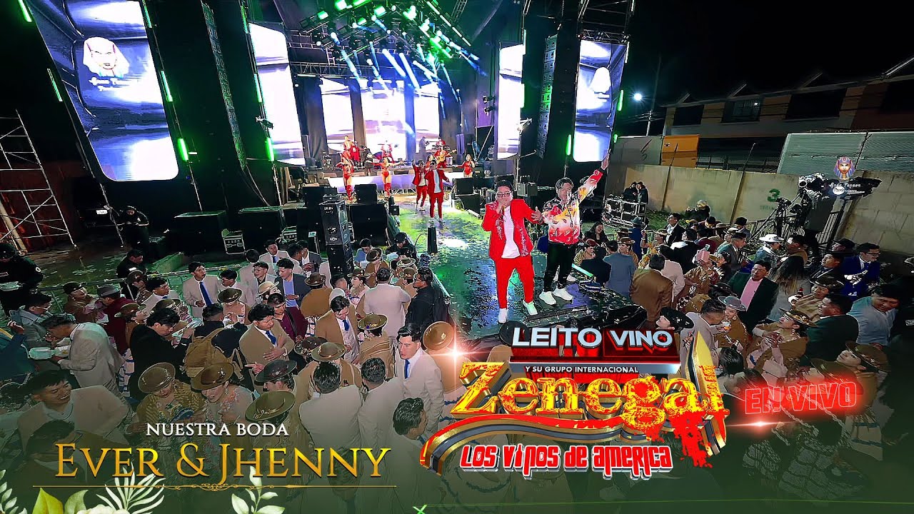 Leito Vino y su grupo Zenegal en vivo - Boda de Ever & Jhenny