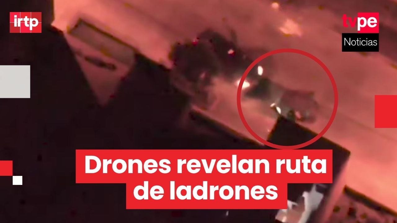 Drones policiales detectan y permiten capturar a arrebatadores que robaban celulares en SMP