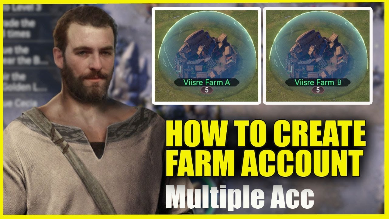 Jak założyć konto Farm; Wiele kont Farm w Viking Rise || Porady i triki dotyczące Viking Rise