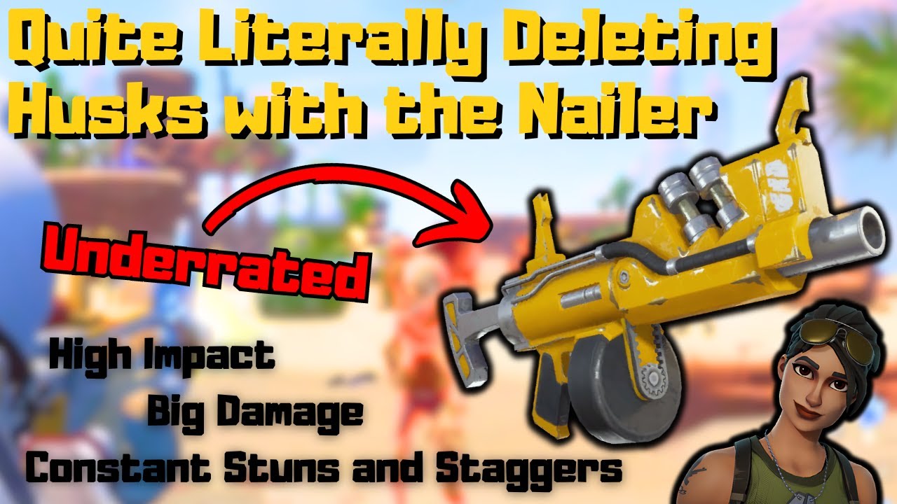 Quite Literally Deleting Husks with the Nailer - Fortnite: Save the World