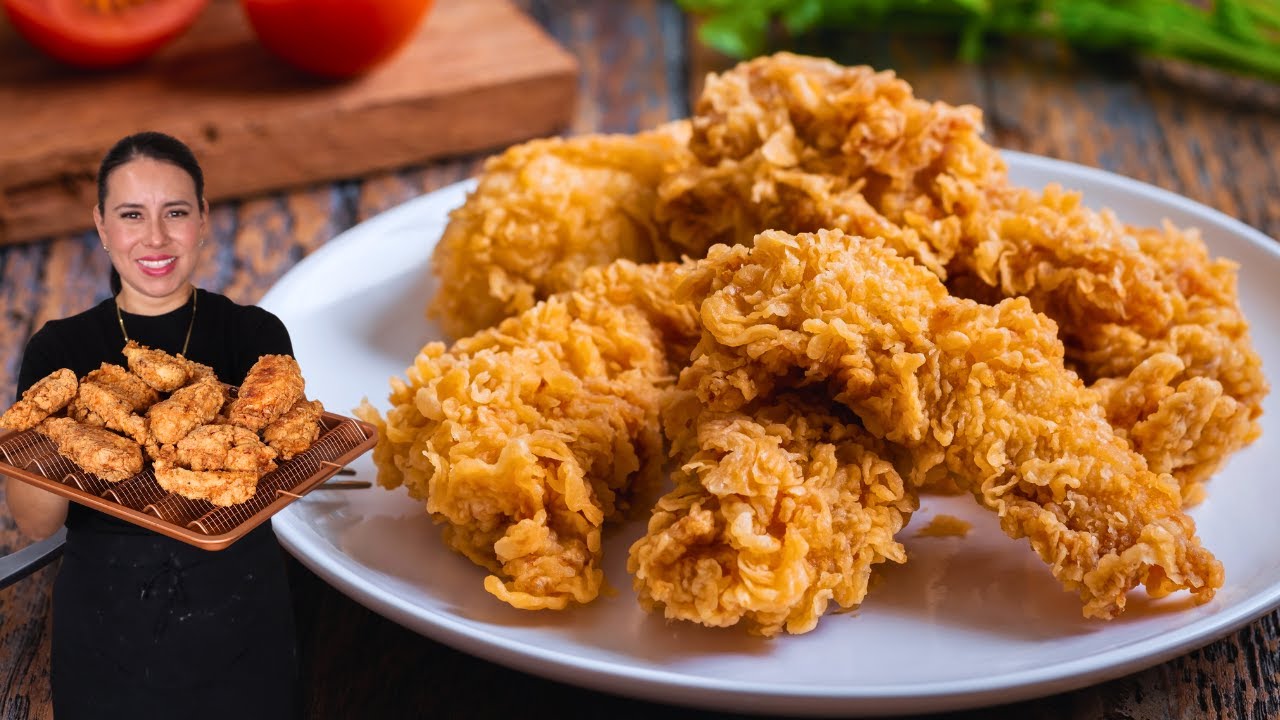 Tiras de Pollo Extras Crujientes Mejor que en el Restaurante 🍗