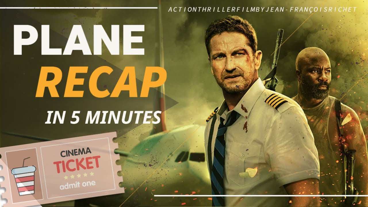 Plane (2023)| Movie recap | A pilot finds himself caught in a war zone after crash landing