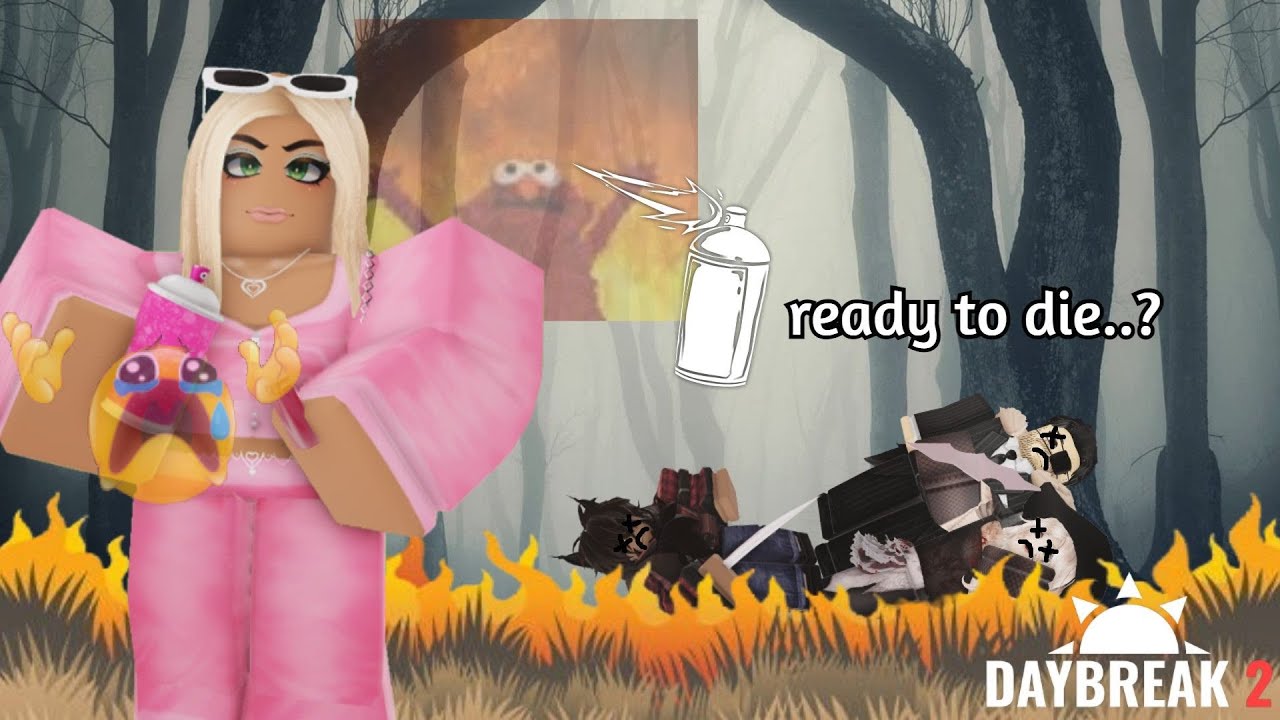 burning, screaming, crying and yelling as dakota | roblox daybreak 2