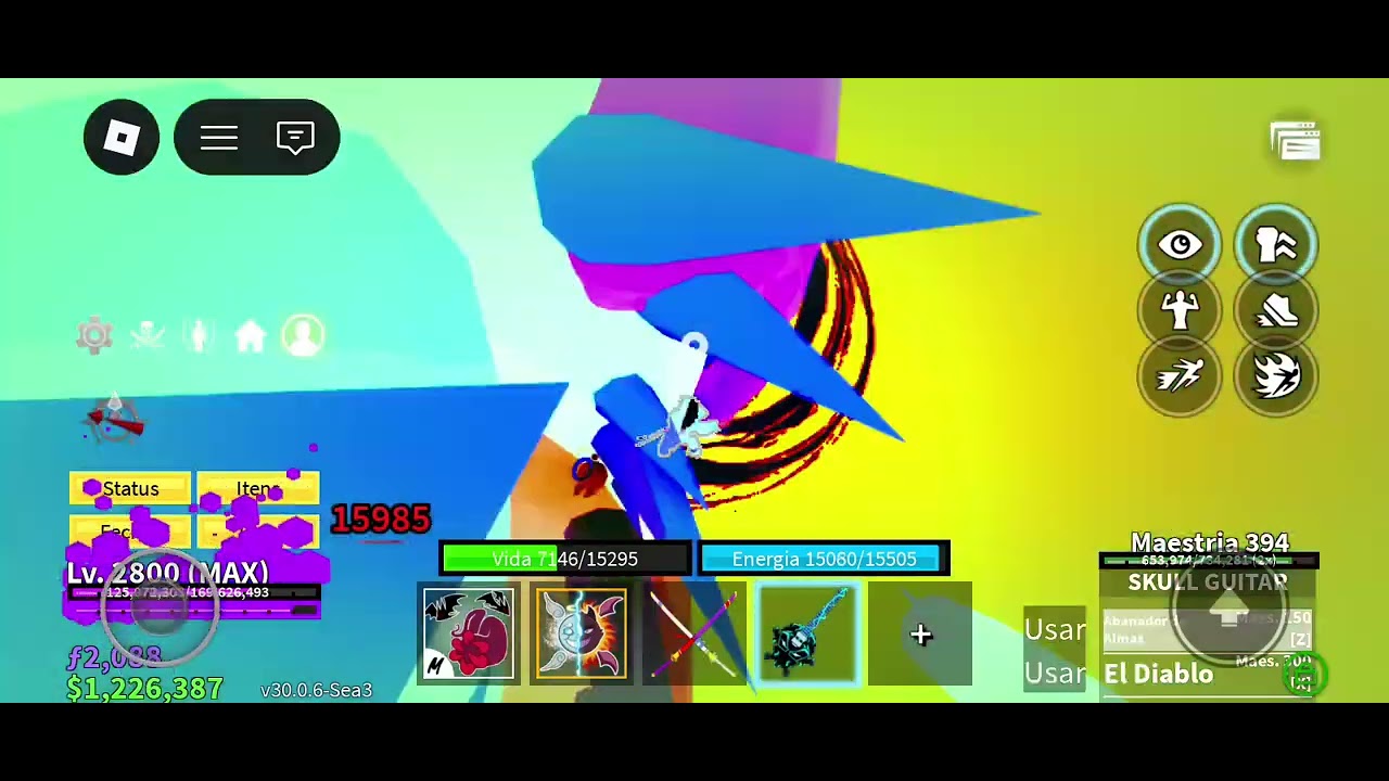 Caçando Sea beast #bloxfruits 