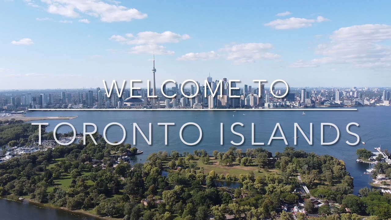 Toronto islands amazing drone footage