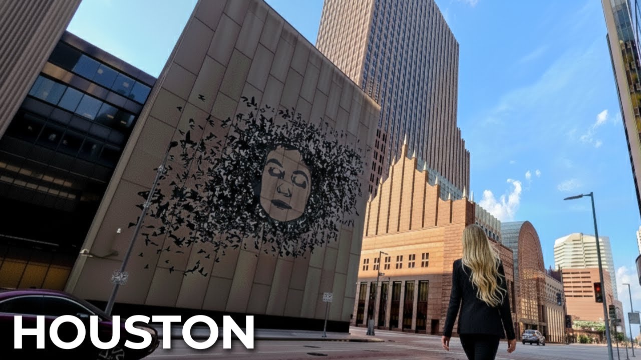 Why is NO ONE Walking in Downtown Houston? | Houston Walking Tour