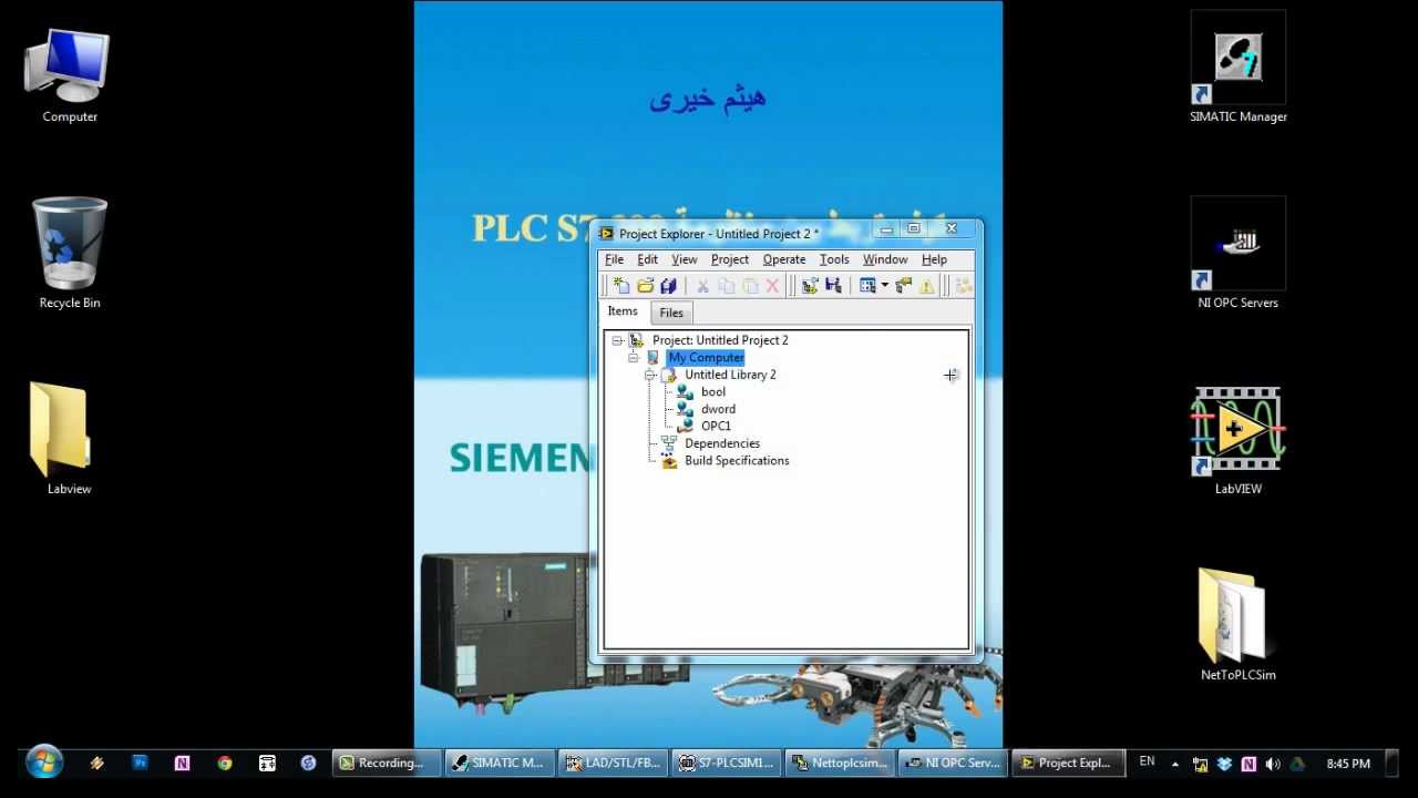 Connect PLC with LabVIEW by OPC Server
