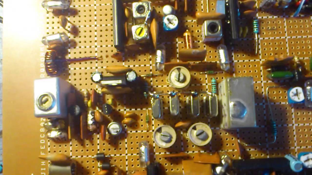 Homemade transceiver with TA7358   by YO6QCM