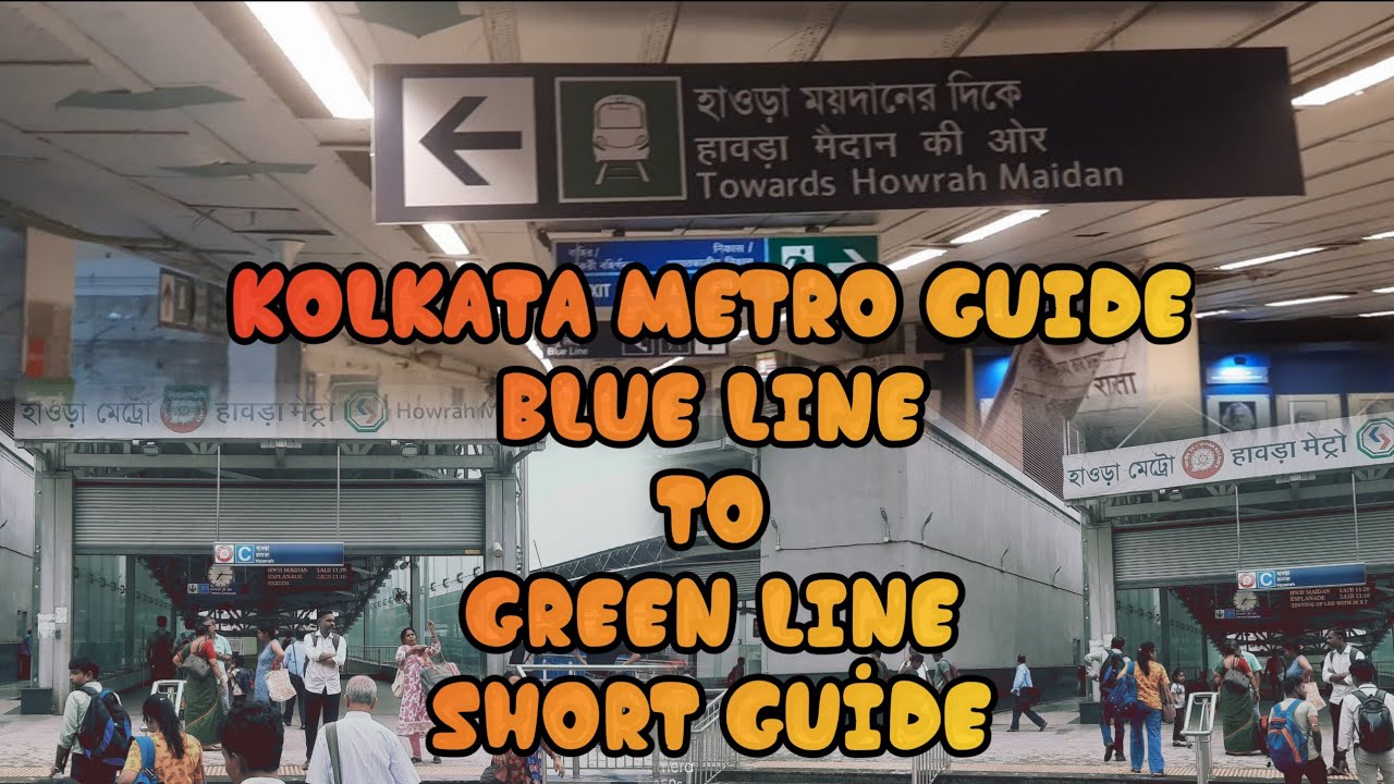 KOLKATA METRO JOURNEY| BLUE LINE TO GREEN LINE|HOWRAH METRO STATION | Vlog -16