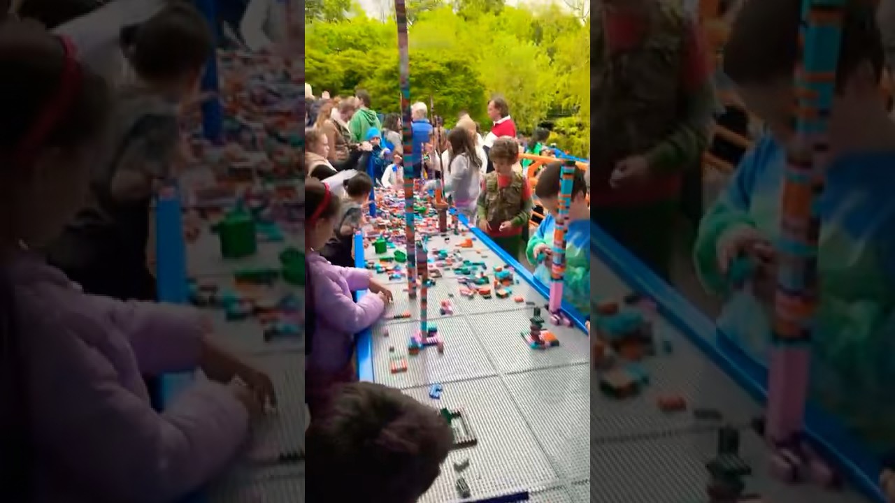 Biggest lego tower made by kids #biggesttower #biggest #tower #lego #kidscreation #kidscreative #kid