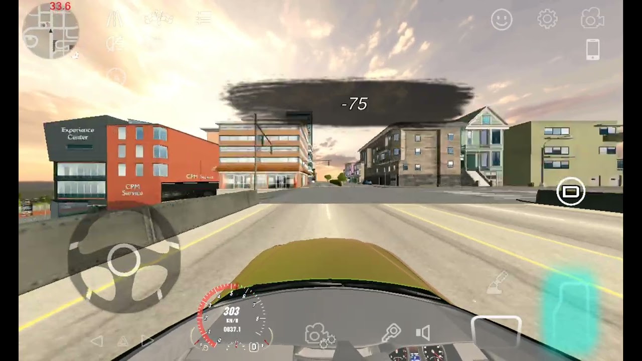 Driving incit but I can't carsh or the vedio ends