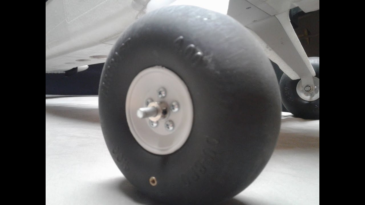 RC AIRPLANE DUBRO BIG WHEELS ON FMS BEAVER 2.0 THE PUMP I MADE AND WEIGHT DIFFERENCE INFLATABLE TIRE