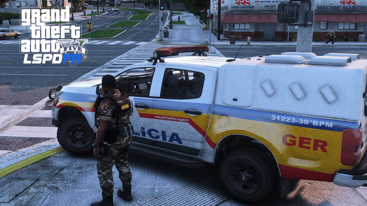 GER PMMG em A&ccedil;&atilde;o | Patrulhamento para Manuten&ccedil;&atilde;o da Ordem P&uacute;blica | GTA V LSPDFR
