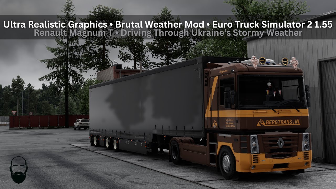 Ultra Realistic Graphics [SnowyMoon V2.0.22] • Brutal Weather Mod • Renault Magnum • #ets2 1.55