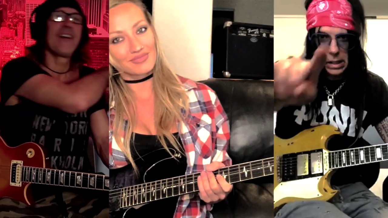 Nita Strauss, Ryan Roxie, Tommy Henriksen - Guitarists for Alice Cooper Band Jam!