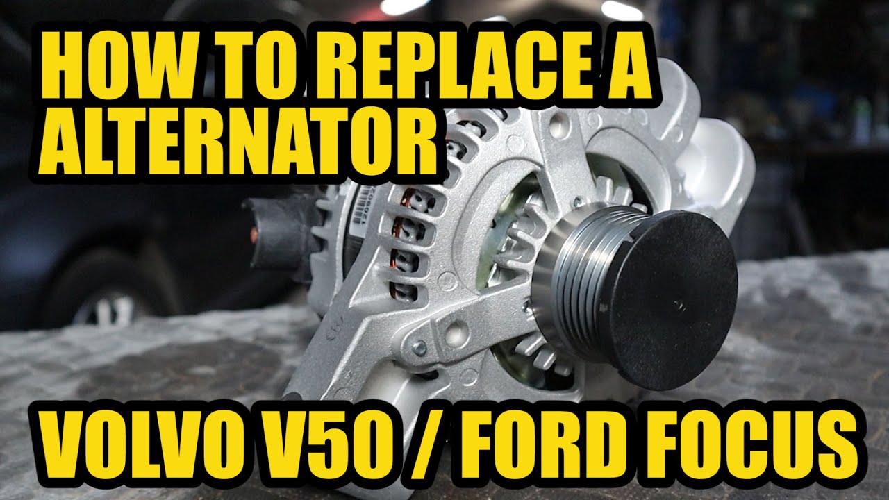 How To Replace An Alternator Volvo V50 / Ford Focus.