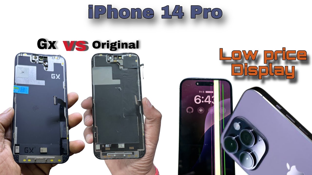 iPhone 14 Pro Display Replacement || low Price Original Vs Gx Display…