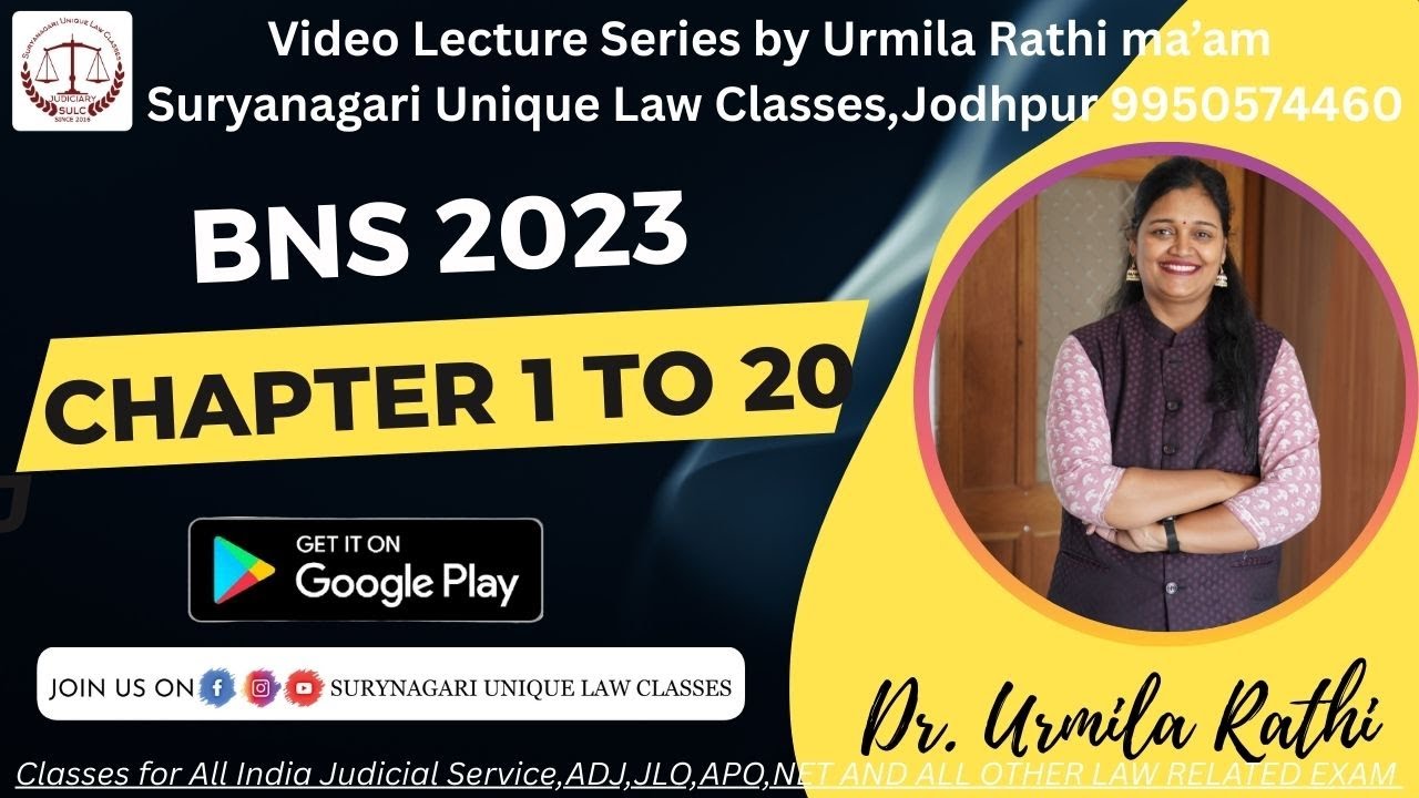 BNS 2023 for LLB exam and all judiciary related exam// foundation batch class room video 
