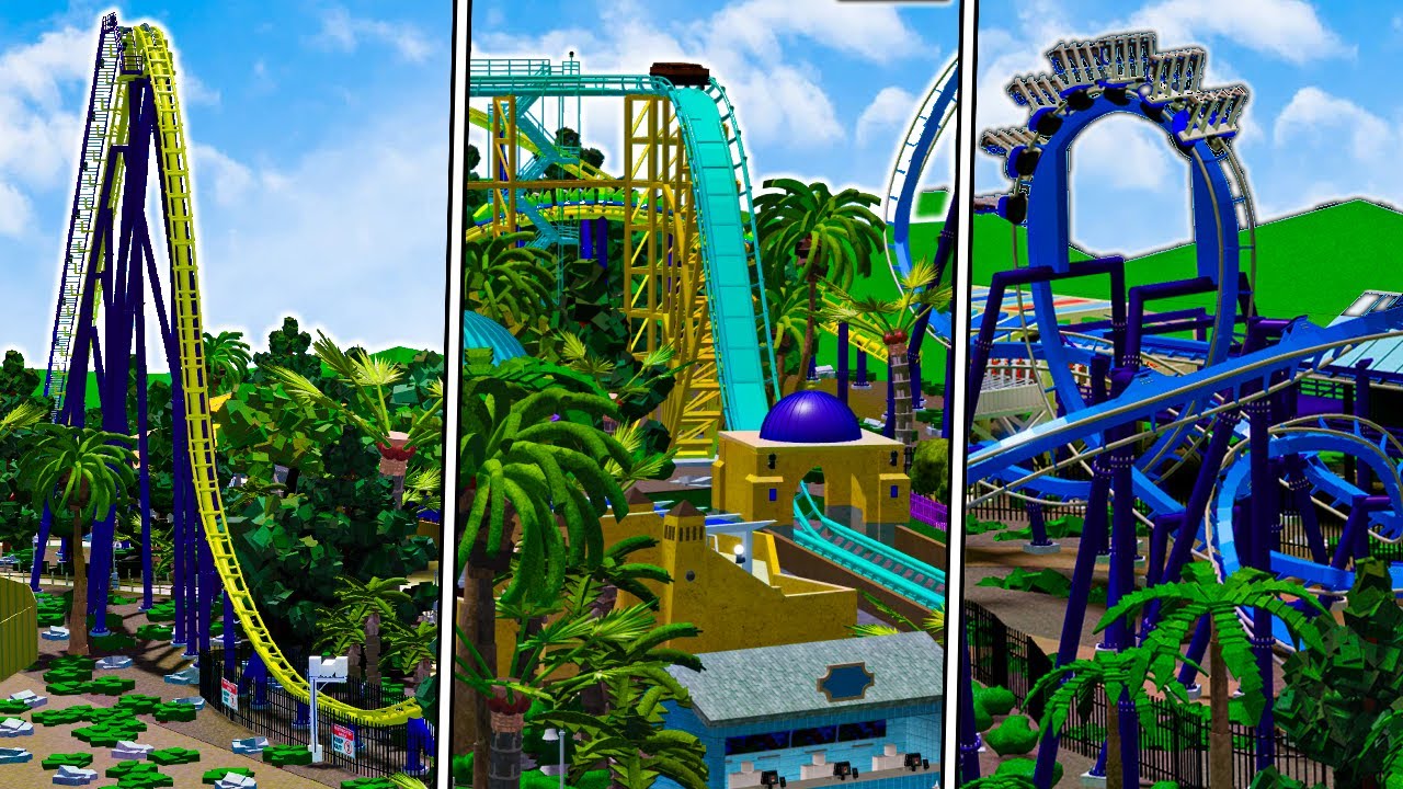 INCREDIBLE Theme Park Tycoon 2 MEGA PARK! (SeaWorld)