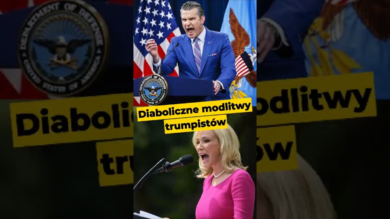 Diaboliczne modlitwy trumpist&oacute;w #PaulaWhite #PeteHegseth #Trump #katolicy #protestanci #polityka